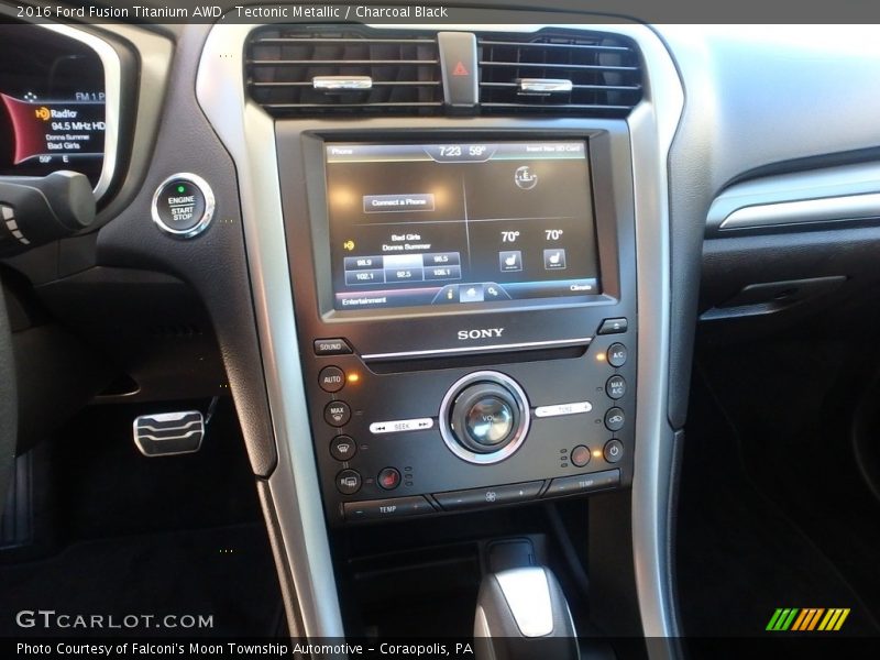Tectonic Metallic / Charcoal Black 2016 Ford Fusion Titanium AWD