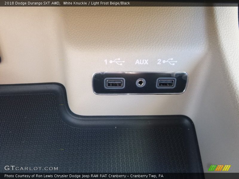 White Knuckle / Light Frost Beige/Black 2018 Dodge Durango SXT AWD
