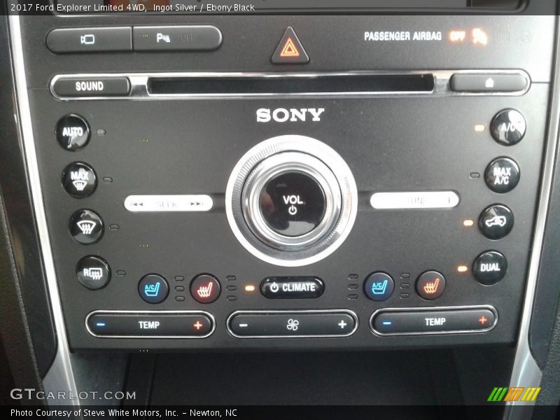 Ingot Silver / Ebony Black 2017 Ford Explorer Limited 4WD