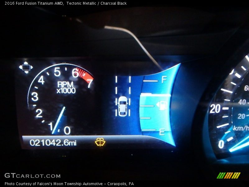 Tectonic Metallic / Charcoal Black 2016 Ford Fusion Titanium AWD