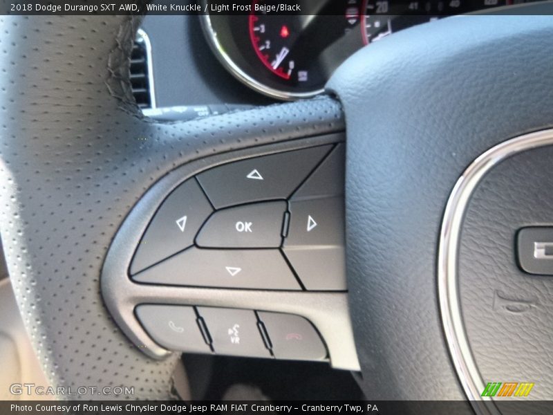 White Knuckle / Light Frost Beige/Black 2018 Dodge Durango SXT AWD
