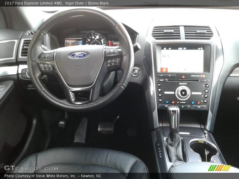 Ingot Silver / Ebony Black 2017 Ford Explorer Limited 4WD