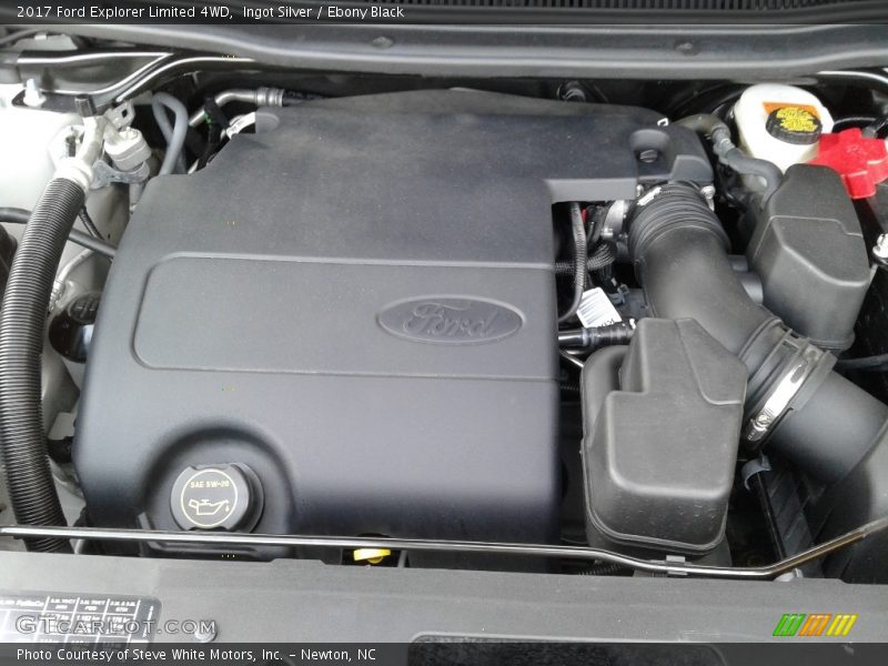 Ingot Silver / Ebony Black 2017 Ford Explorer Limited 4WD
