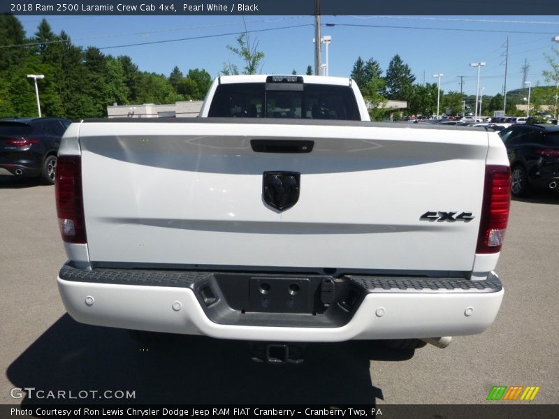 Pearl White / Black 2018 Ram 2500 Laramie Crew Cab 4x4