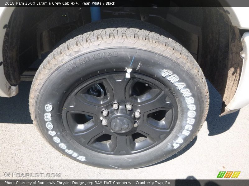 Pearl White / Black 2018 Ram 2500 Laramie Crew Cab 4x4
