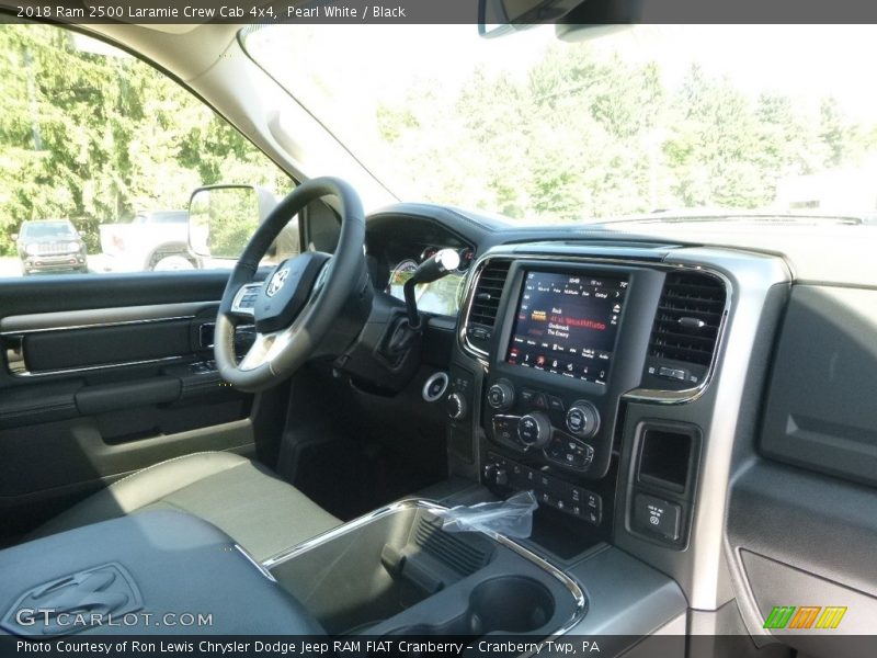 Pearl White / Black 2018 Ram 2500 Laramie Crew Cab 4x4