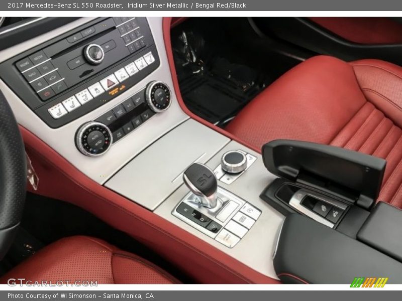 Iridium Silver Metallic / Bengal Red/Black 2017 Mercedes-Benz SL 550 Roadster