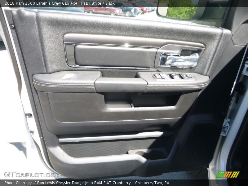 Pearl White / Black 2018 Ram 2500 Laramie Crew Cab 4x4