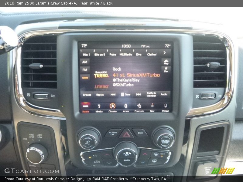 Pearl White / Black 2018 Ram 2500 Laramie Crew Cab 4x4