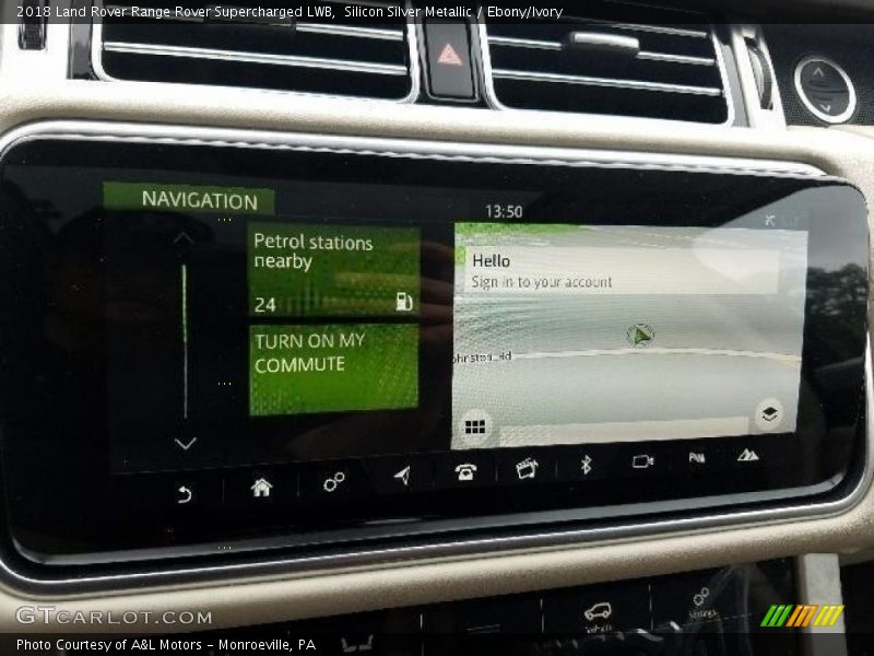 Silicon Silver Metallic / Ebony/Ivory 2018 Land Rover Range Rover Supercharged LWB
