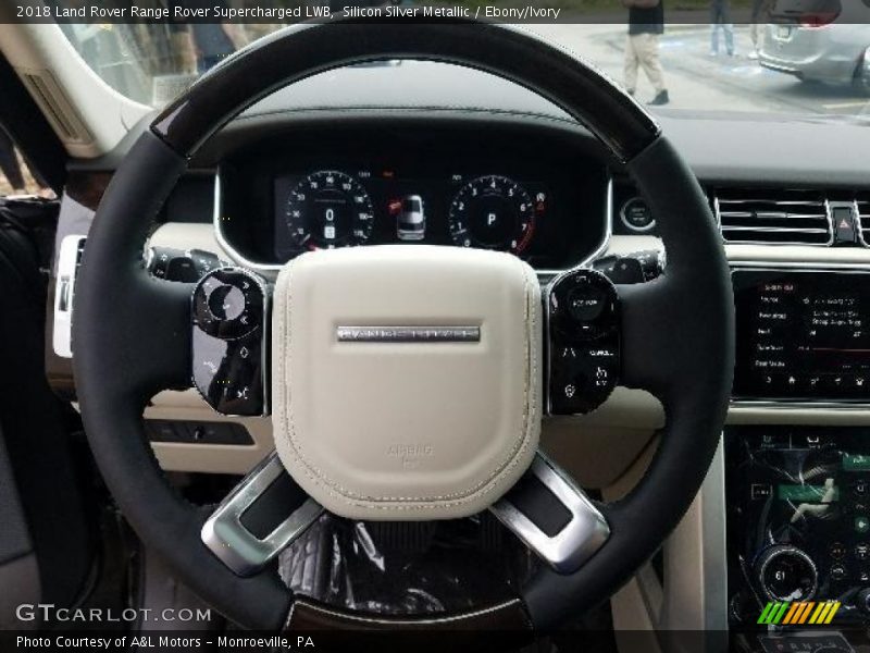 Silicon Silver Metallic / Ebony/Ivory 2018 Land Rover Range Rover Supercharged LWB