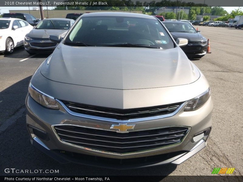 Pepperdust Metallic / Jet Black 2018 Chevrolet Malibu LT