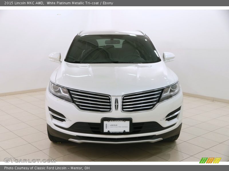 White Platinum Metallic Tri-coat / Ebony 2015 Lincoln MKC AWD