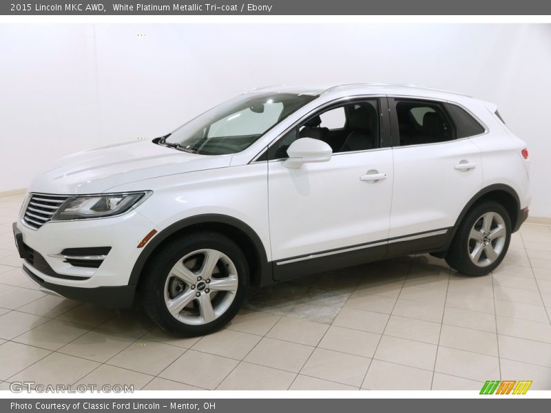 White Platinum Metallic Tri-coat / Ebony 2015 Lincoln MKC AWD