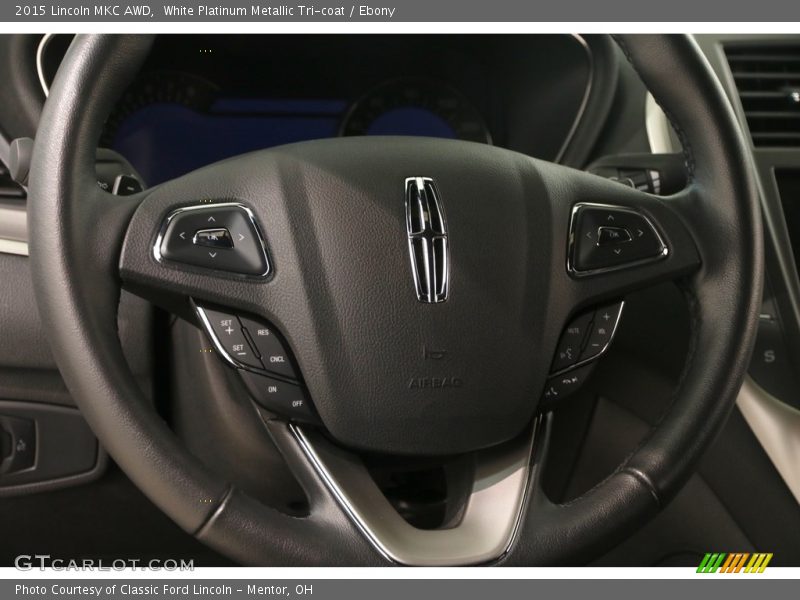 White Platinum Metallic Tri-coat / Ebony 2015 Lincoln MKC AWD
