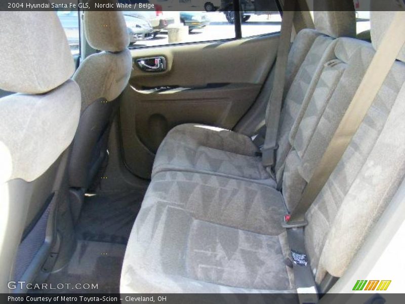 Nordic White / Beige 2004 Hyundai Santa Fe GLS