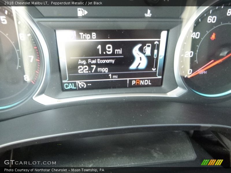 Pepperdust Metallic / Jet Black 2018 Chevrolet Malibu LT