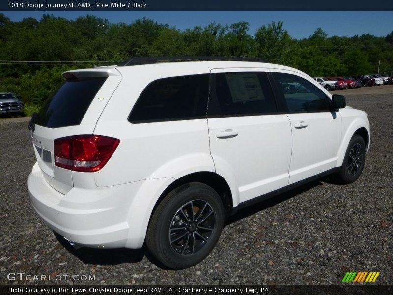 Vice White / Black 2018 Dodge Journey SE AWD