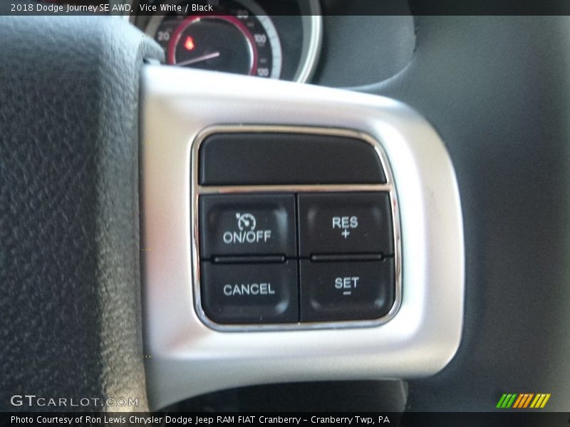 Vice White / Black 2018 Dodge Journey SE AWD