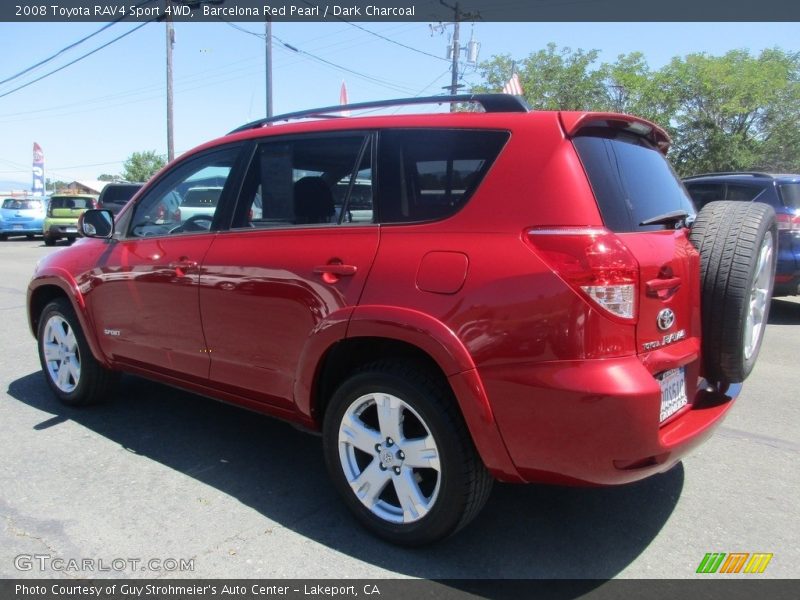 Barcelona Red Pearl / Dark Charcoal 2008 Toyota RAV4 Sport 4WD