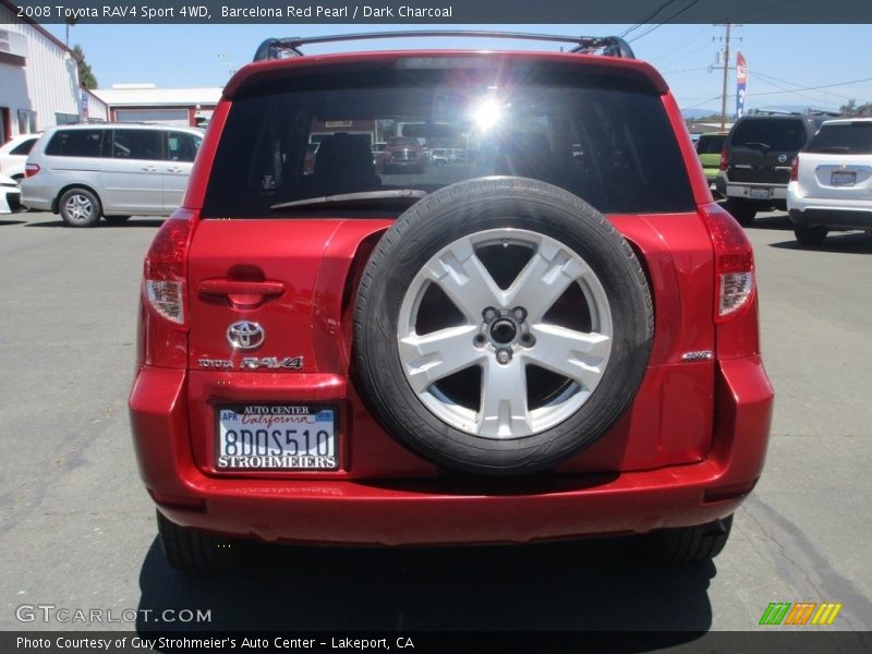 Barcelona Red Pearl / Dark Charcoal 2008 Toyota RAV4 Sport 4WD