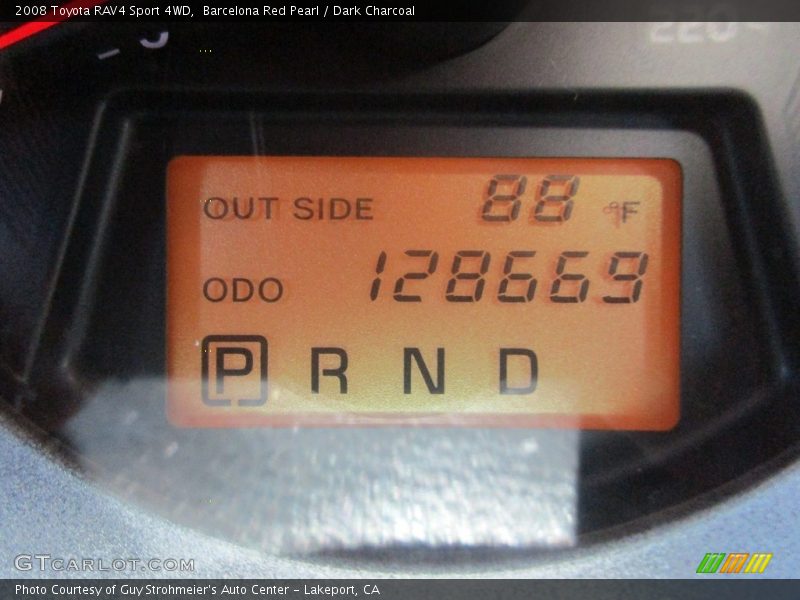 Barcelona Red Pearl / Dark Charcoal 2008 Toyota RAV4 Sport 4WD