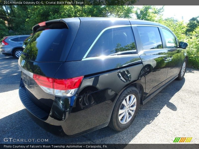 Crystal Black Pearl / Beige 2014 Honda Odyssey EX-L