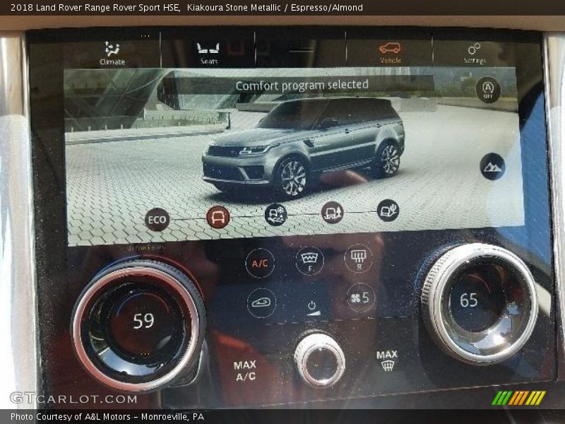 Kiakoura Stone Metallic / Espresso/Almond 2018 Land Rover Range Rover Sport HSE