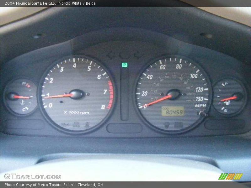 Nordic White / Beige 2004 Hyundai Santa Fe GLS