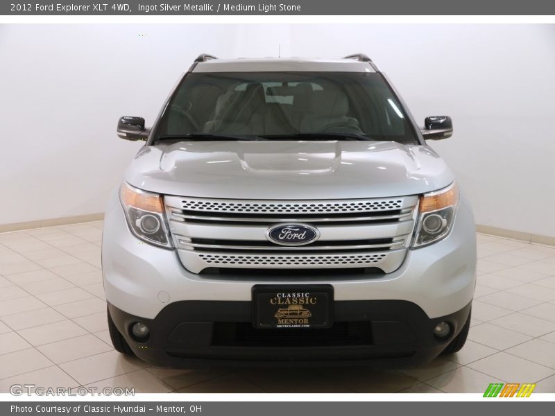 Ingot Silver Metallic / Medium Light Stone 2012 Ford Explorer XLT 4WD