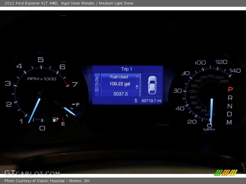 Ingot Silver Metallic / Medium Light Stone 2012 Ford Explorer XLT 4WD
