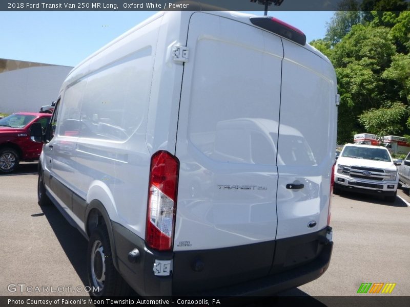 Oxford White / Pewter 2018 Ford Transit Van 250 MR Long