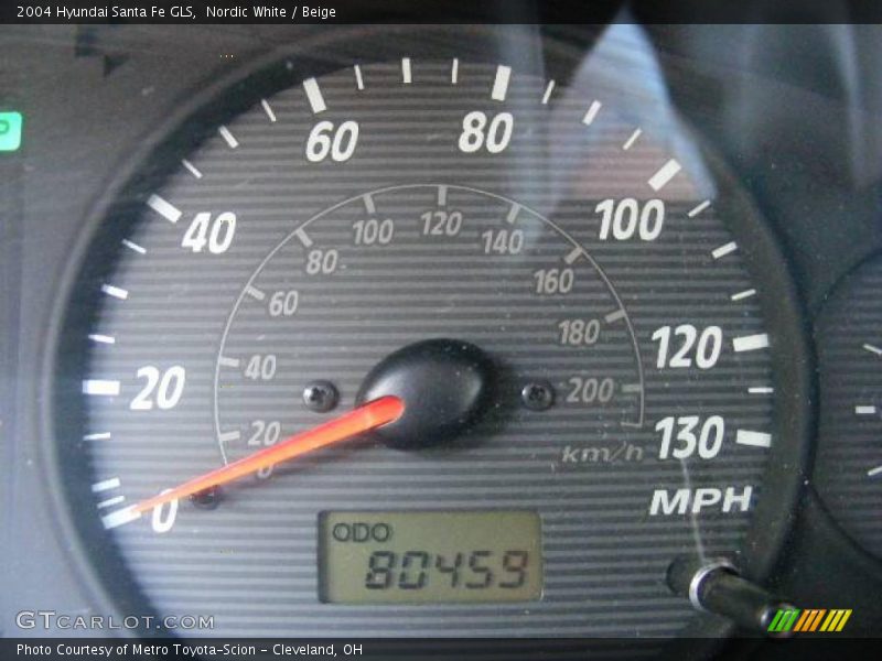 Nordic White / Beige 2004 Hyundai Santa Fe GLS