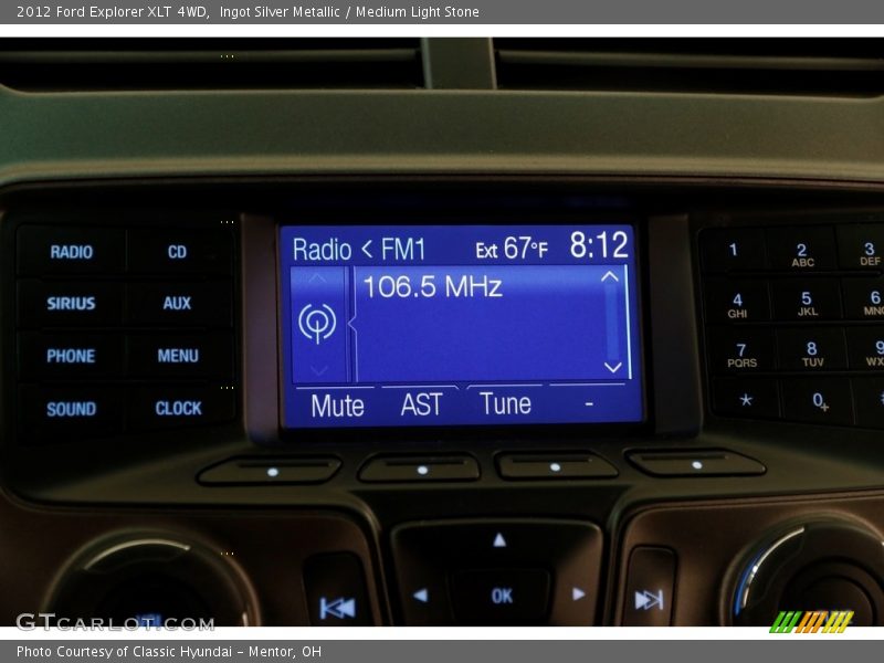 Ingot Silver Metallic / Medium Light Stone 2012 Ford Explorer XLT 4WD
