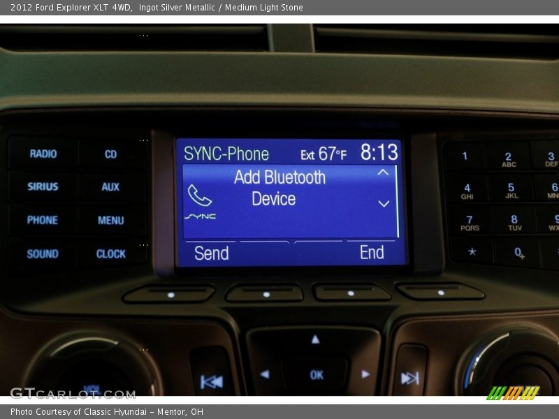 Ingot Silver Metallic / Medium Light Stone 2012 Ford Explorer XLT 4WD