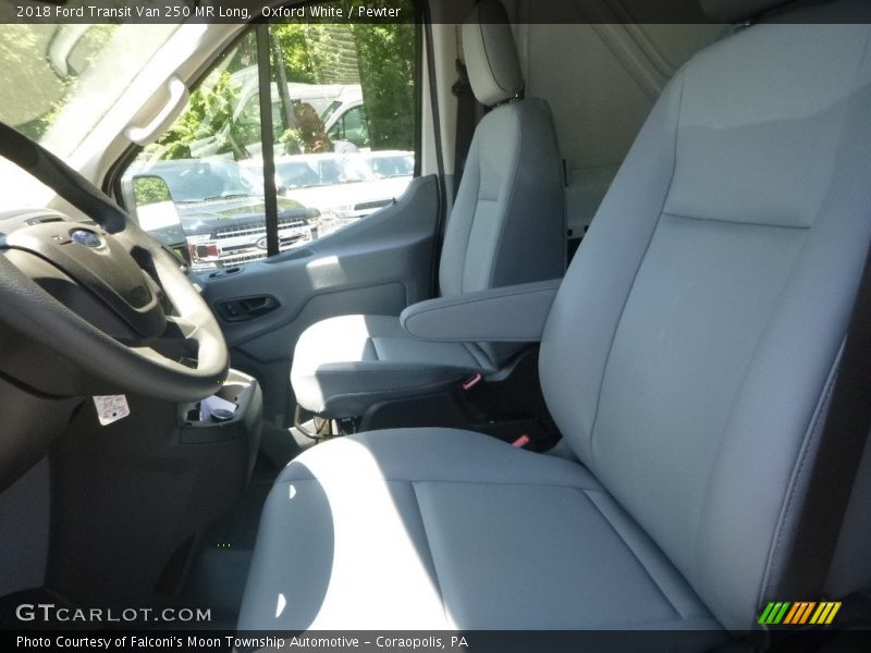 Oxford White / Pewter 2018 Ford Transit Van 250 MR Long