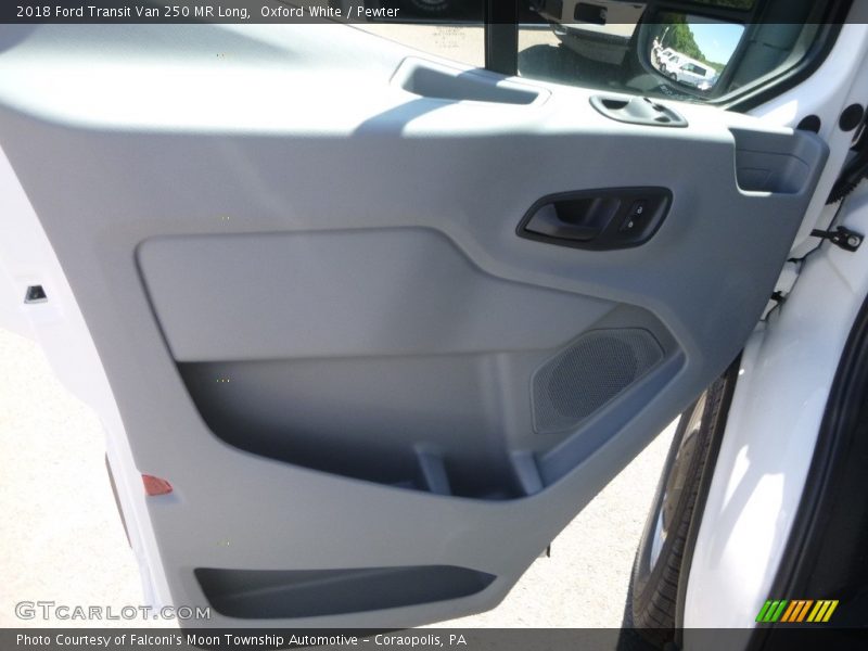 Oxford White / Pewter 2018 Ford Transit Van 250 MR Long