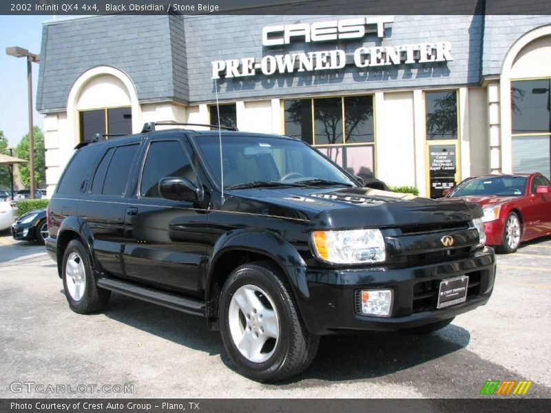 Black Obsidian / Stone Beige 2002 Infiniti QX4 4x4