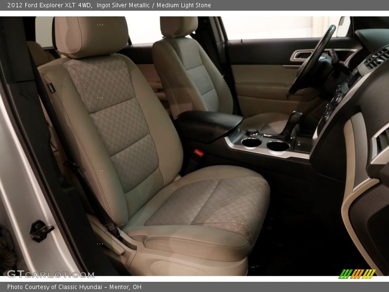 Ingot Silver Metallic / Medium Light Stone 2012 Ford Explorer XLT 4WD