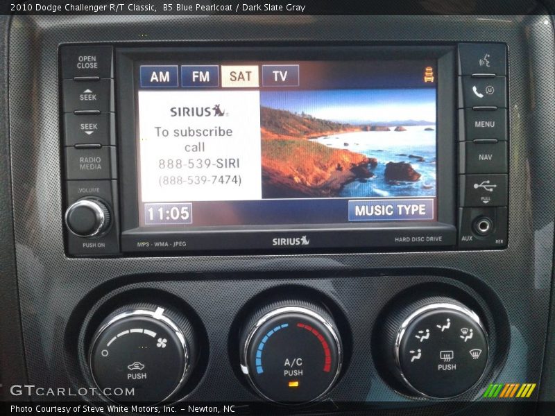 B5 Blue Pearlcoat / Dark Slate Gray 2010 Dodge Challenger R/T Classic