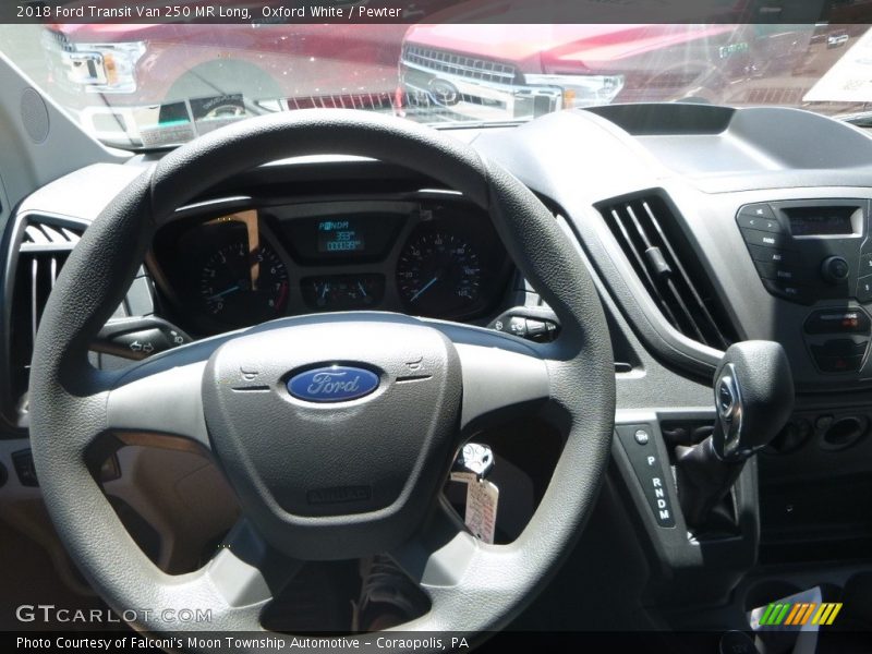 Oxford White / Pewter 2018 Ford Transit Van 250 MR Long