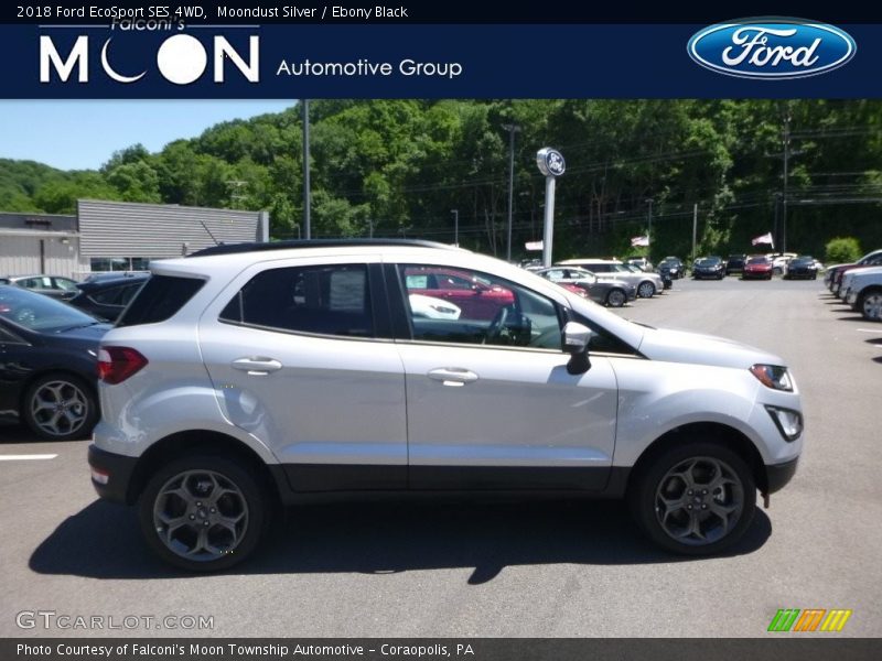 Moondust Silver / Ebony Black 2018 Ford EcoSport SES 4WD