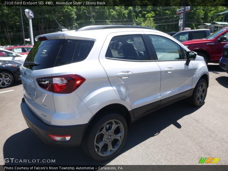 Moondust Silver / Ebony Black 2018 Ford EcoSport SES 4WD