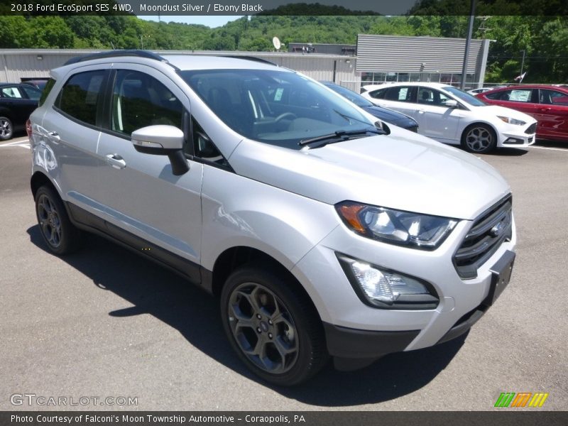 Moondust Silver / Ebony Black 2018 Ford EcoSport SES 4WD