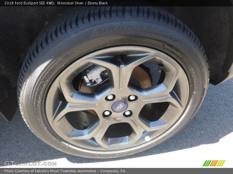 Moondust Silver / Ebony Black 2018 Ford EcoSport SES 4WD