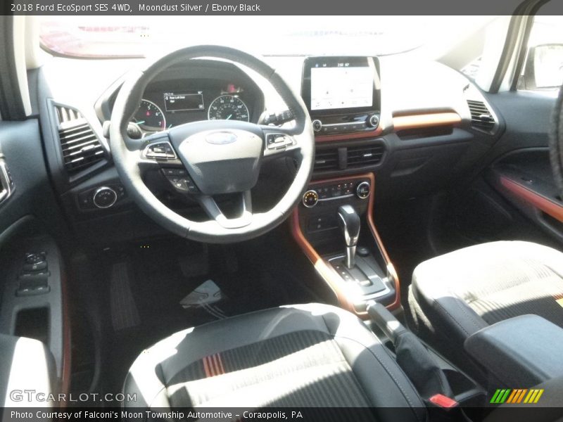 Moondust Silver / Ebony Black 2018 Ford EcoSport SES 4WD