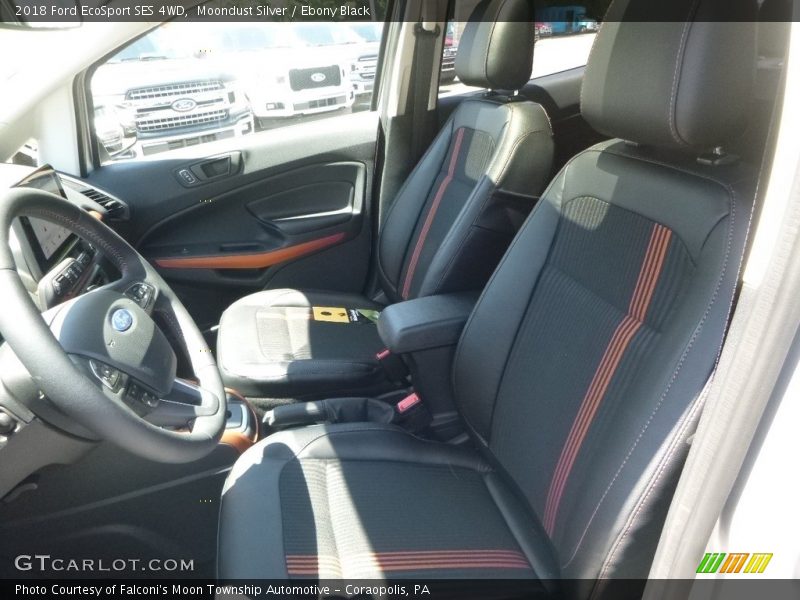 Moondust Silver / Ebony Black 2018 Ford EcoSport SES 4WD