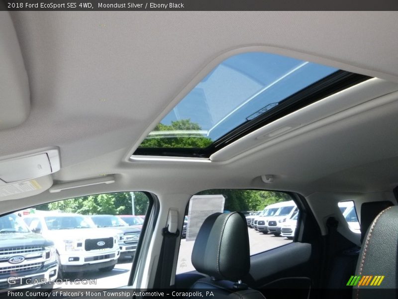 Moondust Silver / Ebony Black 2018 Ford EcoSport SES 4WD