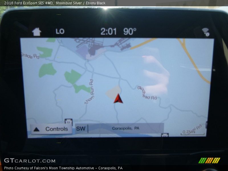 Moondust Silver / Ebony Black 2018 Ford EcoSport SES 4WD