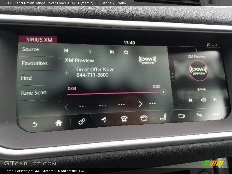Fuji White / Ebony 2018 Land Rover Range Rover Evoque HSE Dynamic
